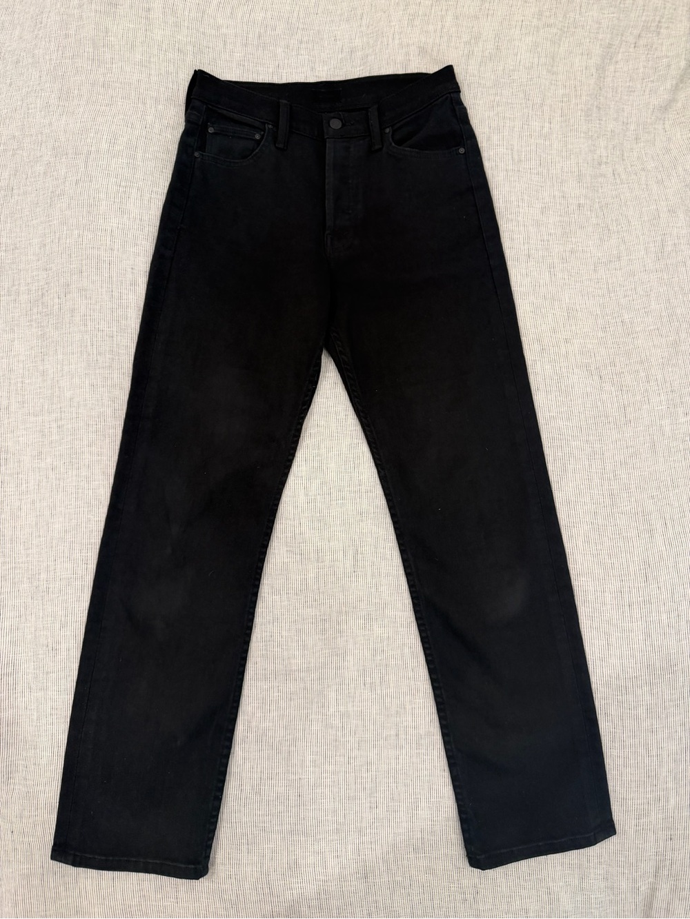 MOTHER The Tomcat Ankle Straight Leg Jeans Black Waist 27
